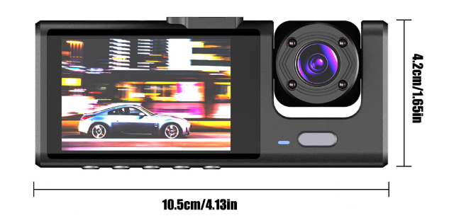 Cámara grabadora de video Dash Cam frontal/trasera/interior para automóvil HD 1080P $$ Pague al recibir sus productos $$