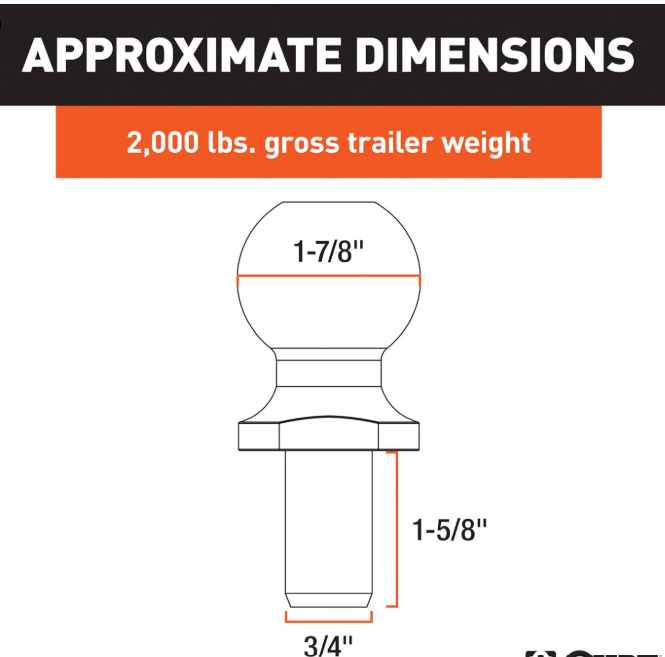 Bola de remolque para todo tipo de vehículos 1 7/8 pulgada Pague al recibir el producto y envío gratis