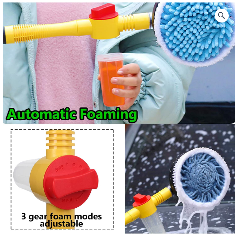 🚗✨ Kit de Cepillo Giratorio Automático para Lavado de Vehículos 💦 ENVÍO GRATIS Y PAGO CONTRA ENTREGA